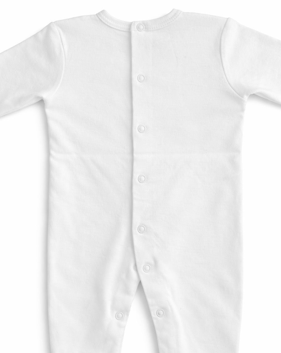 Hand-Smoked Embroidery Footie