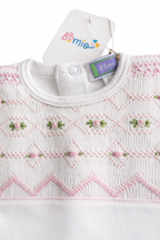 Hand-Smoked Embroidery Footie