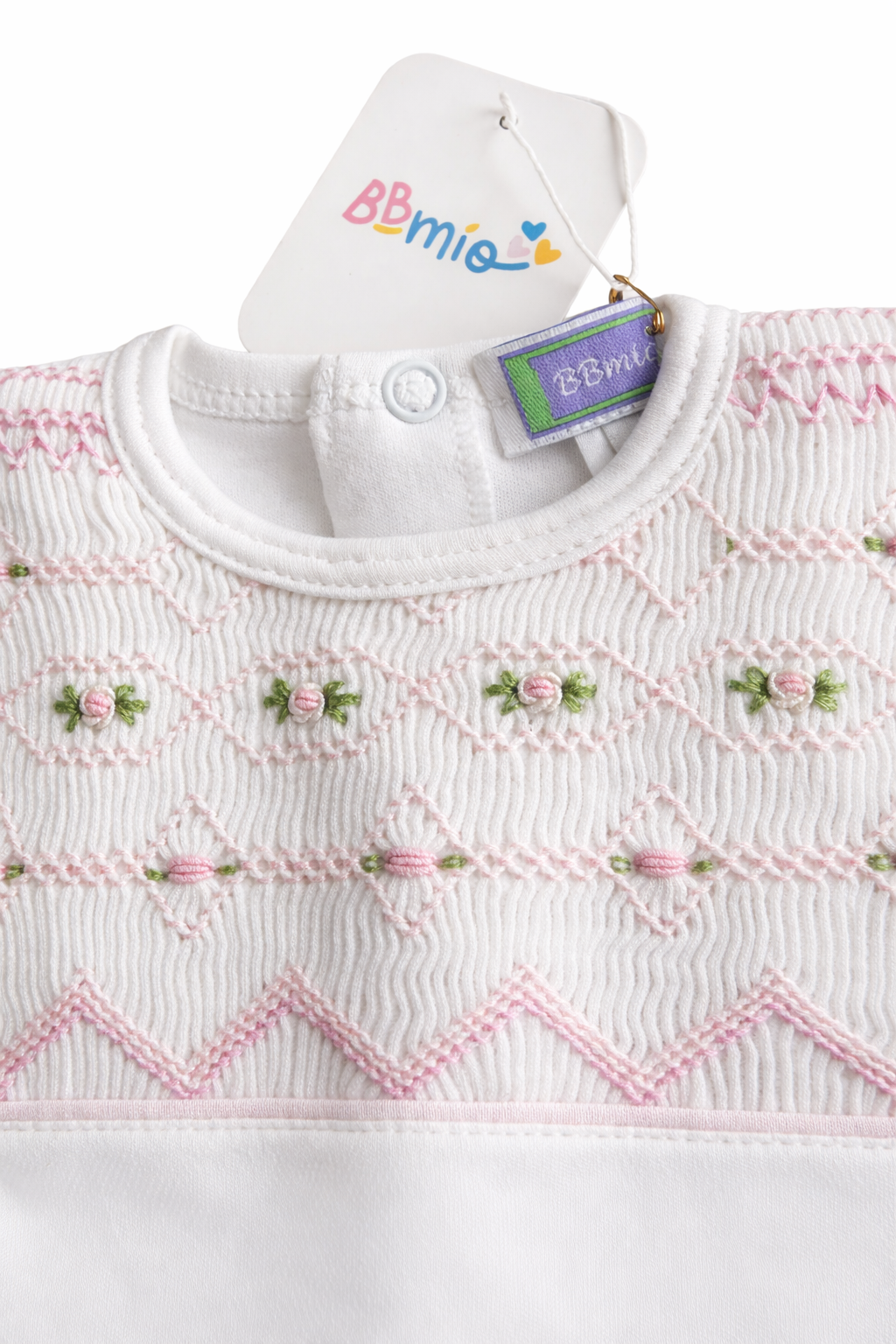 Hand-Smoked Embroidery Footie