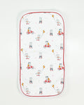 Bear Rider Print Burp Cloth