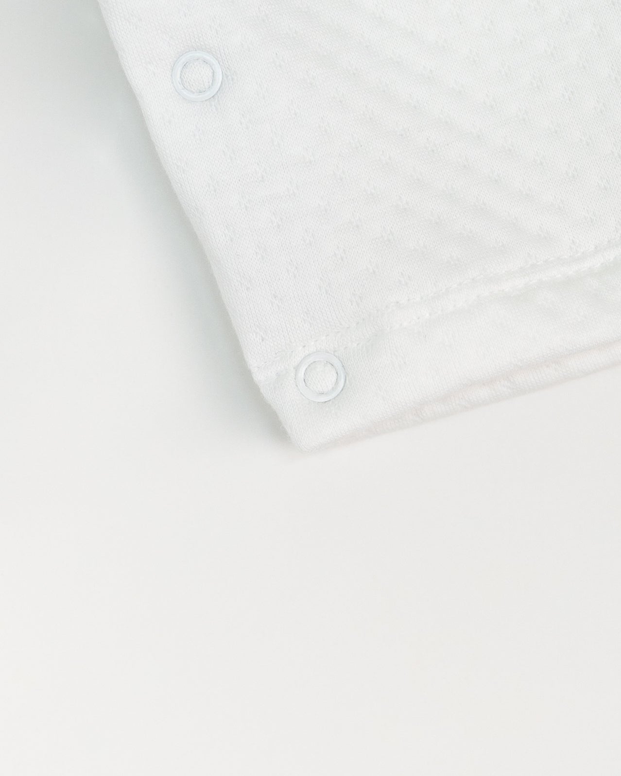 White Jacquard Rubber Duck Embroidered & Printed Footie