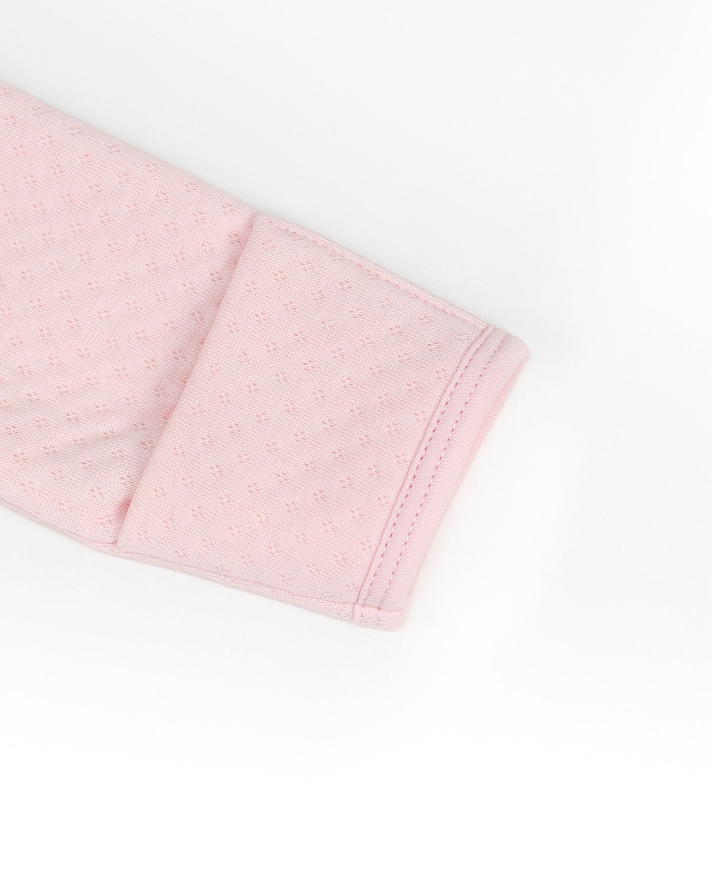 Jacquard Baby Footie with Embroidered Necklace Flowers Collar