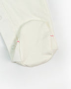 Shy Bunny Embroidered Footie