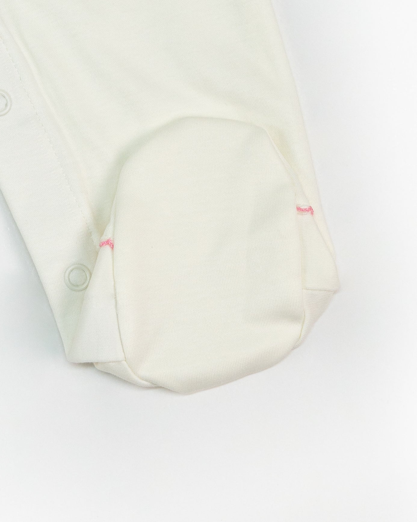 Shy Bunny Embroidered Footie