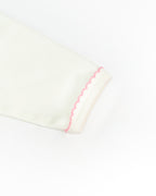 Shy Bunny Embroidered Footie
